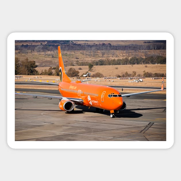 Flymango.com - Boeing 737-8BG Sticker by RatManDude